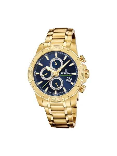FESTINA Analogové hodinky Chronograph Timeless Chronograph zlatá