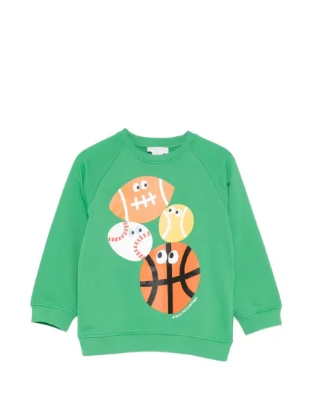 Bluza sportowa dziecięca Stella Mccartney zielona