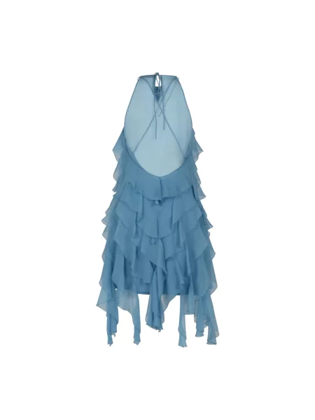 Sukienka maxi Alberta Ferretti niebieska
