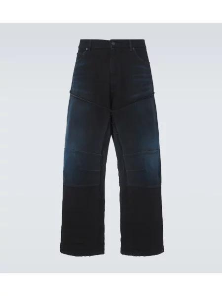 Široke kavbojke Balenciaga modra