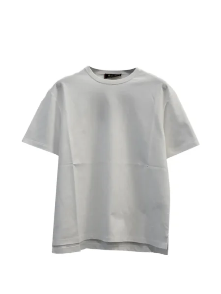 Tricou Loro Piana cu decolteu rotund alb