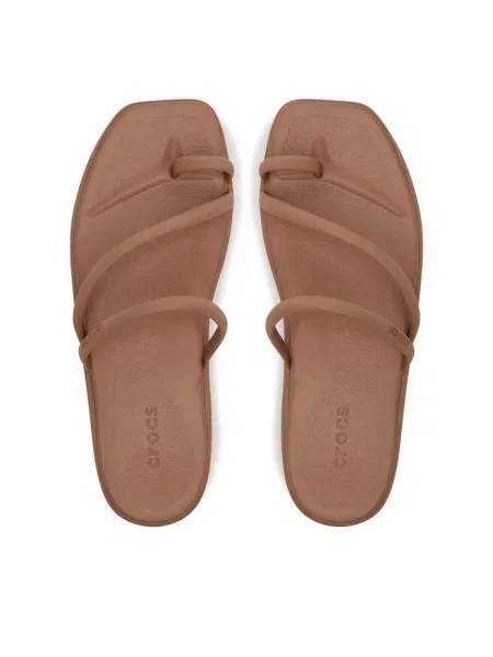 Japonki Crocs brązowe