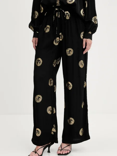 Never Fully Dressed pantaloni lat high waist negru