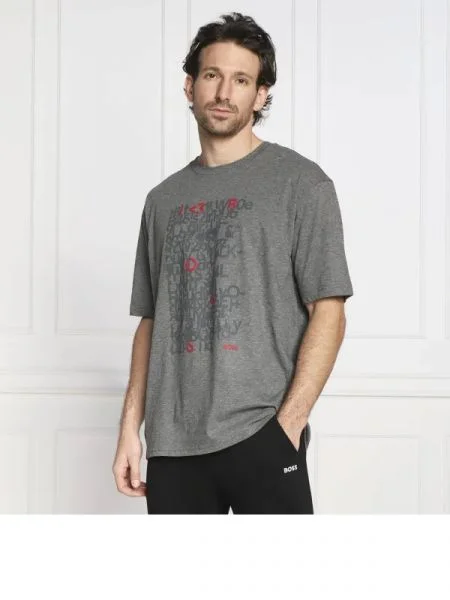 BOSS GREEN Tricou Tee 5 gri