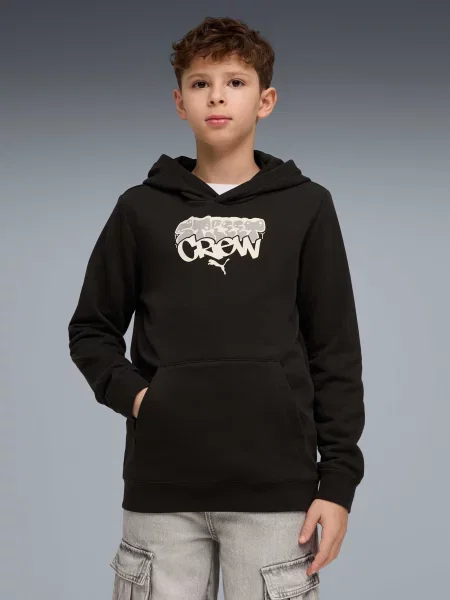 Детское худи Puma черное