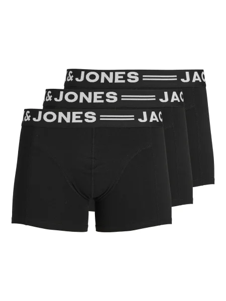 JACK & JONES Boksarice Sense črna bela
