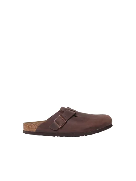 Sandały Birkenstock skórzane brązowe