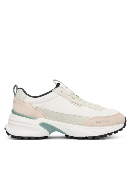 Sneakersy Calvin Klein Hike Runner Mix bílá