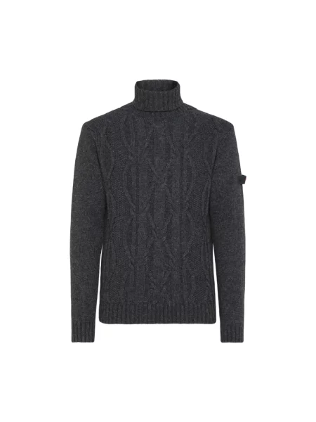 Sweter z golfem Peuterey do golfa szary