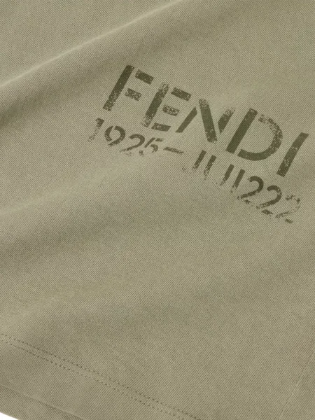 Koszulka dziecięca Fendi zielona