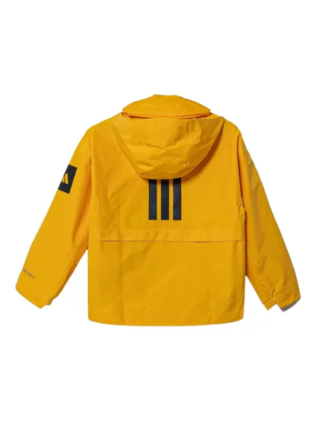 Spodnie cargo Adidas z kapturem z autografem do biegania białe