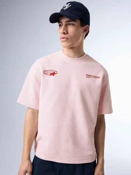 Bershka Tričko / čerešňová ružová