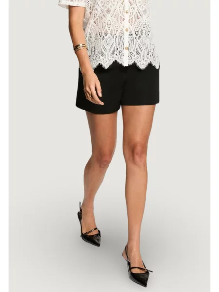 Szövet rövidnadrág Morgan De Toi fekete