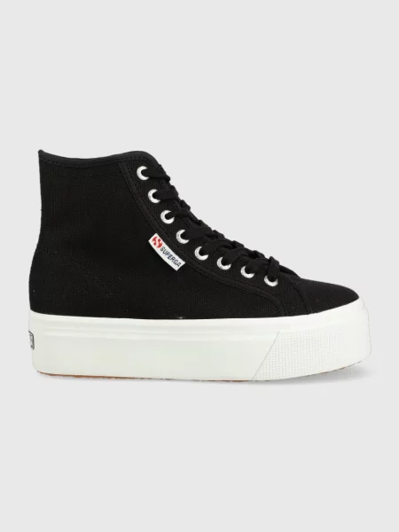 Високи кецове Superga черно