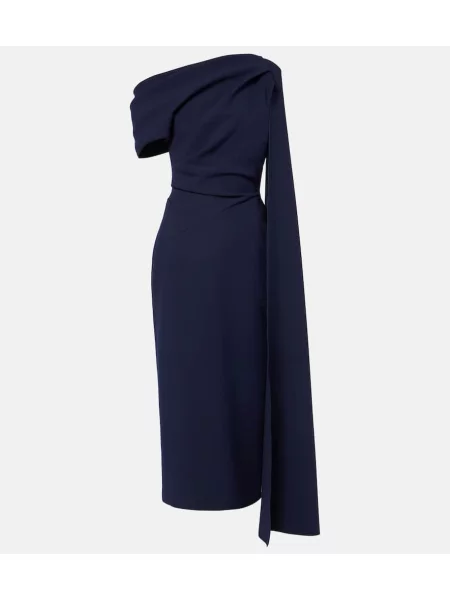 Sukienka Roksanda drapowana niebieska