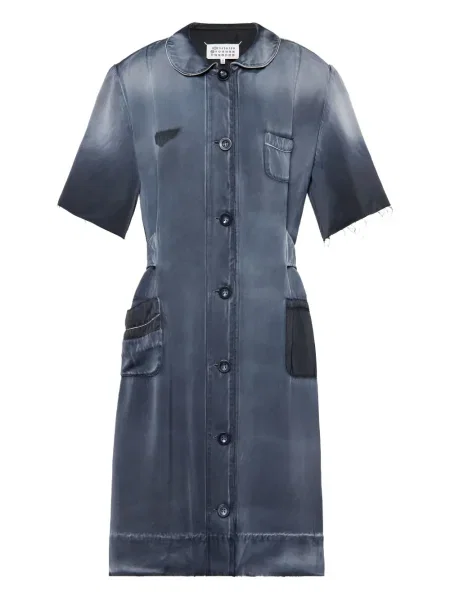Rochie midi Maison Margiela până la genunchi de costum albastru