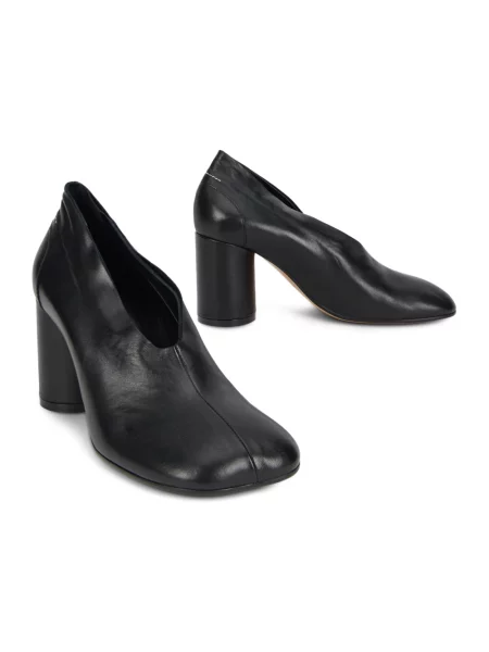 Czółenka Mm6 Maison Margiela skórzana czarna