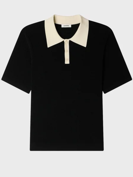 Поло Sandro черное