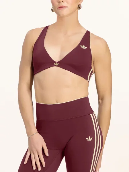 Adidas Originals Sportovní Podprsenka Adidas Originals Sport tmavě / krémová červená