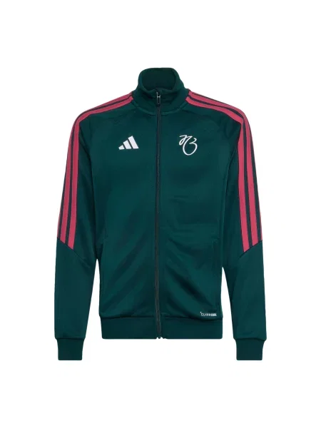 ADIDAS PERFORMANCE Αθλητικό μπουφάν Jude Bellingham Tiro League σκούρο πράσινο / κόκκινο λευκό