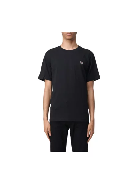 Koszulka Ps Paul Smith z logo w zebrę czarna