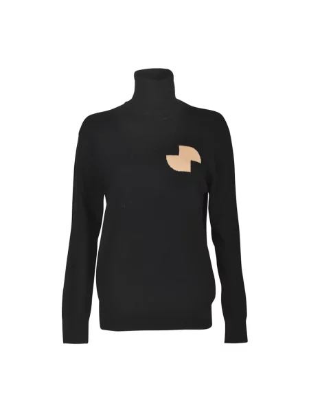 Sweter Patou wełniany czarny