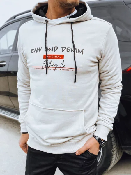 Bluza z nadrukiem jasnoszara Dstreet