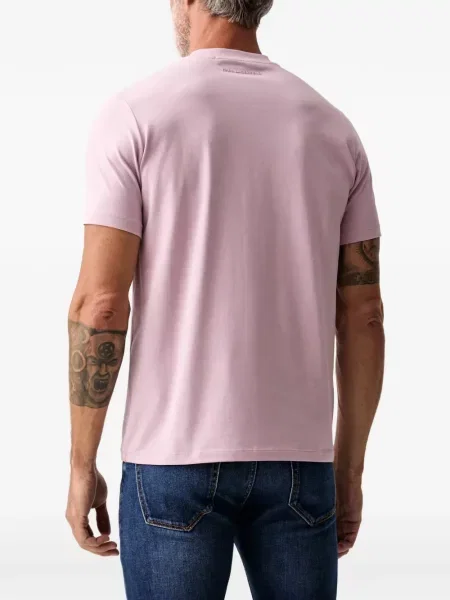 Tricou Karl Lagerfeld cu broderie roz