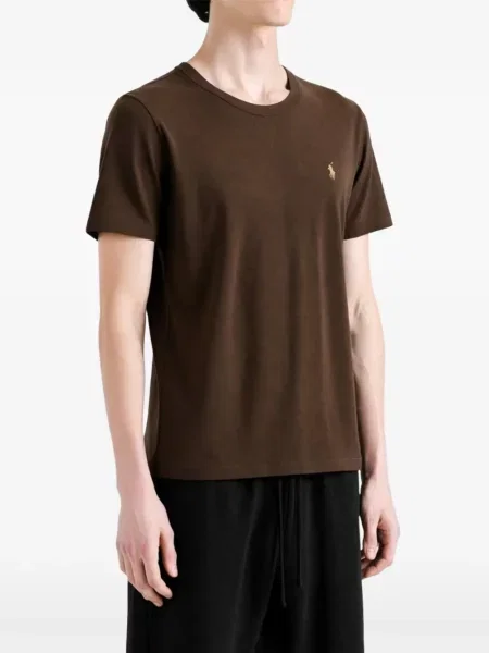 Πουκάμισο Polo Ralph Lauren με κέντημα καφέ