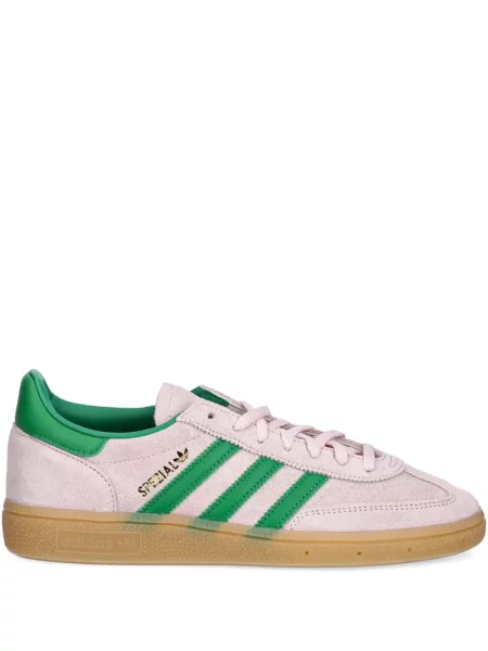 Pruhované slip on tenisky Adidas Campus s výšivkou bílé
