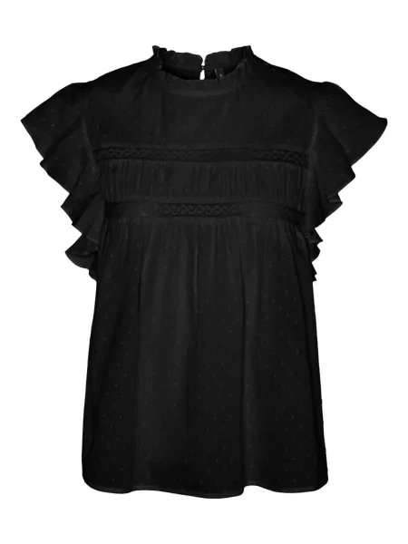 VERO MODA Bluză VMTrine' negru