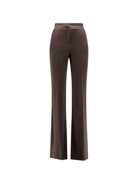 Pantaloni Actualee evazate maro