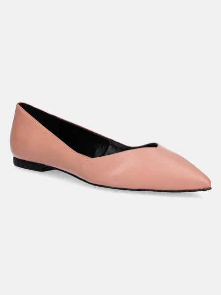 HUGO balerini de piele Maridia portocaliu