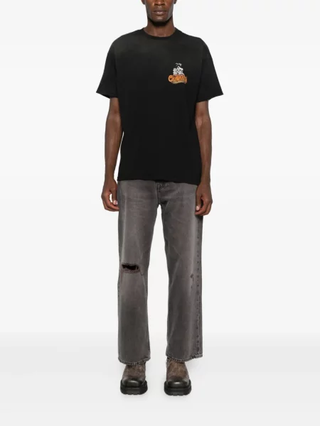 Tricou Willy Chavarria cu imagine negru