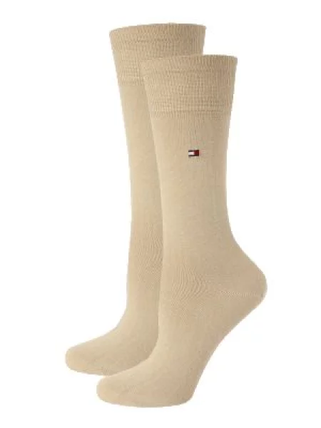 Skarpety w zestawie 2 szt. Tommy Hilfiger beżowe