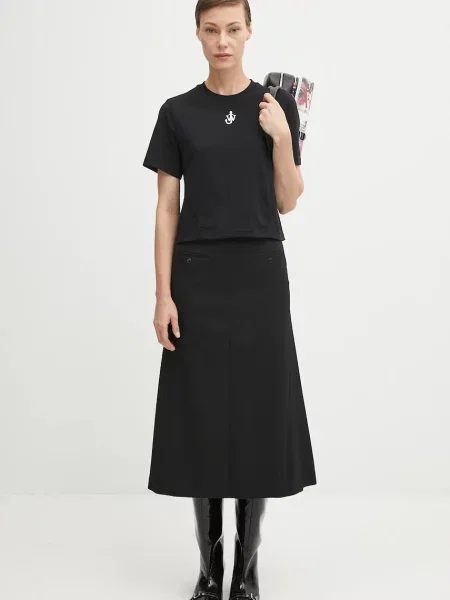Мини юбка-карандаш Mm6 Maison Margiela черная