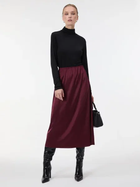 Midi-suknja Orsay crna