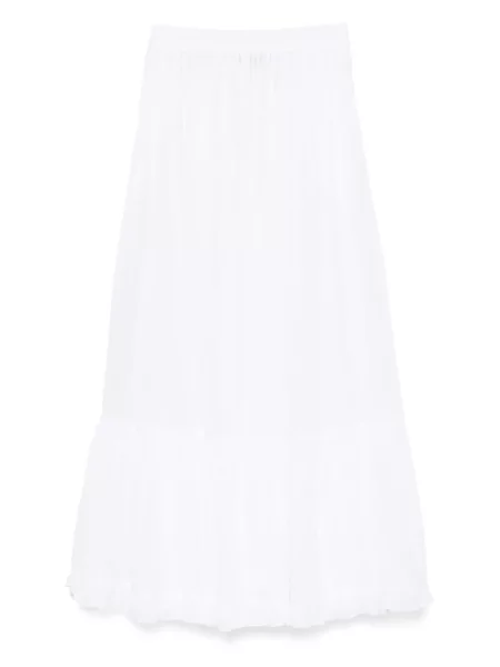 Fusta plisata Pnk cu volane plisată alb