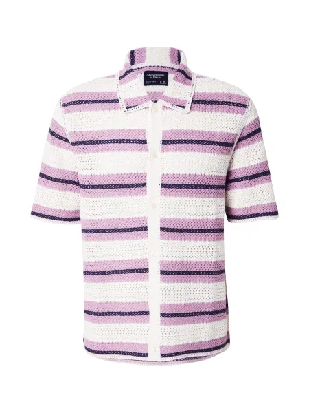 Abercrombie & Fitch Pletena jopa mornarska / roza bela