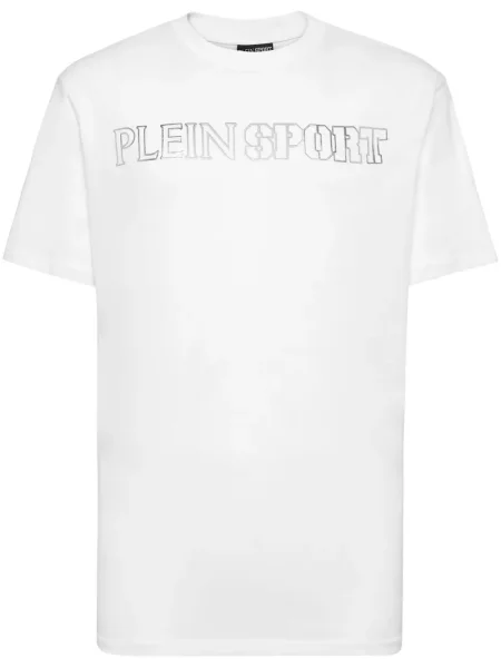 Tricou Plein Sport cu imagine alb