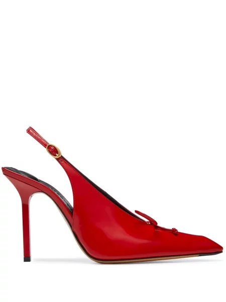 Sandale Jacquemus slingback roșu