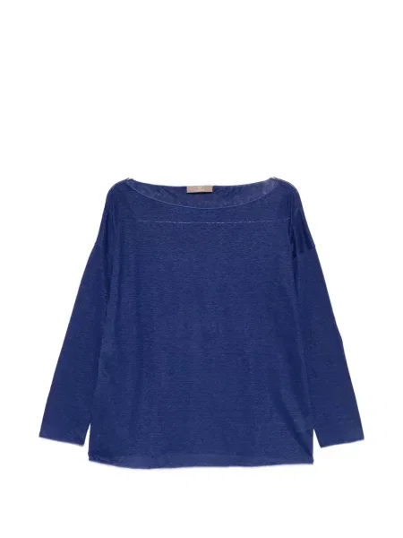 Top Cruciani lung albastru