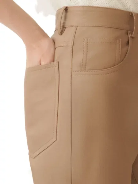 Pantaloni Fabiana Filippi din piele maro