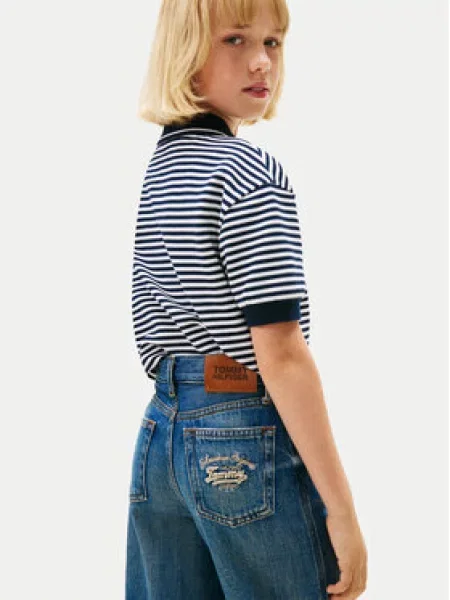 Tommy Hilfiger Džinsai Wide Leg mėlyna