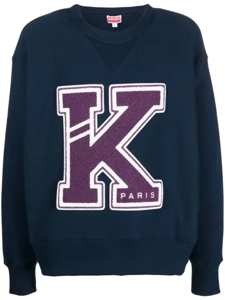 Hanorac crewneck Kenzo albastru