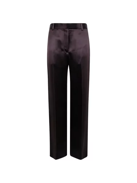 Pantaloni Tom Ford de mătase violet