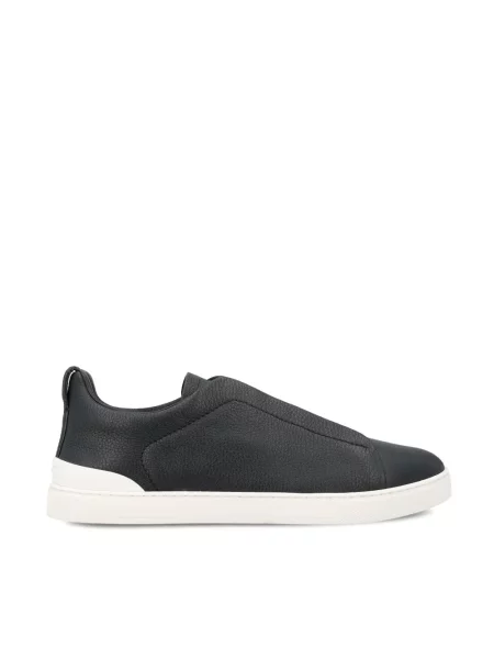 Sneakerși Zegna din piele negru