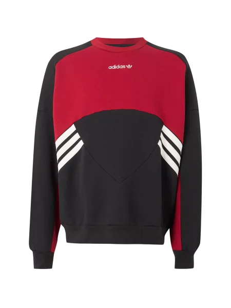 Hanorac crewneck Adidas Originals cu decolteu rotund negru