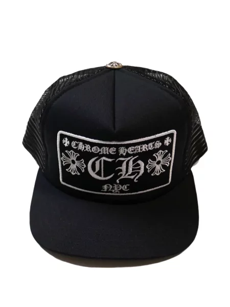 Șapcă Chrome Hearts cu motiv cu inimi negru