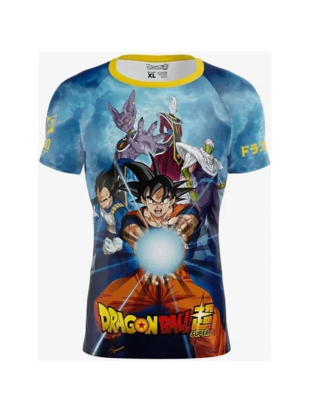 Koszulka Otso Dragon Ball z krótkim rękawem ciemnoniebiesko-czerwona S czerwona